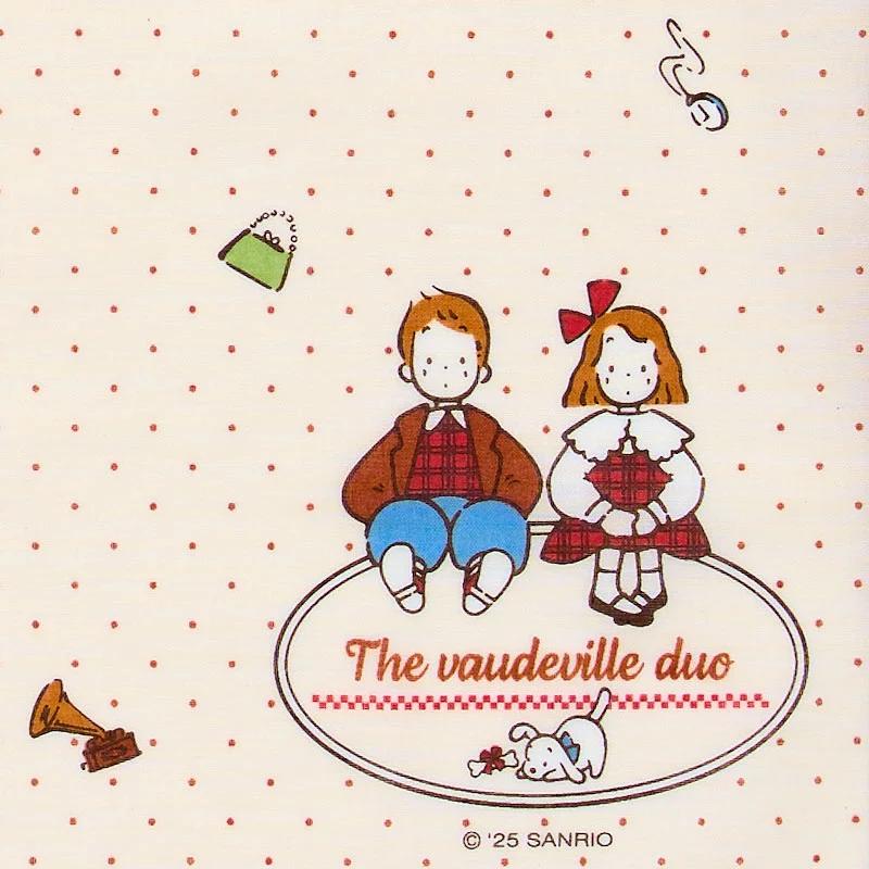 Sanrio THE VAUDEVILLE DUO Handkerchief (Lookbook for Two) Japan NEW