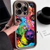 Ae76 Dog Color Doodle Design Art Защитные чехлы для телефонов для iPhone 13 14 15 Pro Max infinix Hot 40i Tecno Camon 30 20 Pro Angel Eyes Задняя крышка из ТПУ