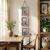 Linked Photo Holder Wall Art Picture Frame 6-Inch Vertical Photo Wall  Bedroom