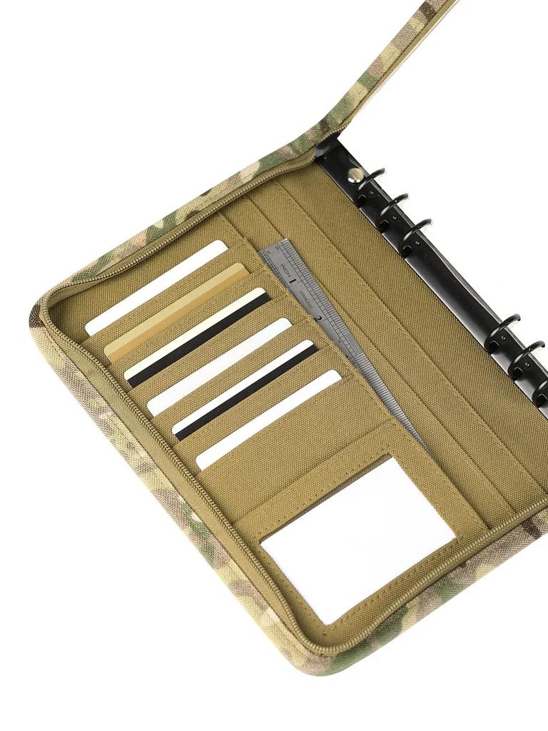 Outdoor Padfolio Ring Binder with 80 Sheets of Loose-Leaf Paper Memorandum A5 Weatherproof Tactical Notebook DROPSHIPPING