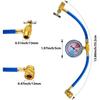 3 шт., комплекты клапанов для прокалывания хладагента для автомобильного кондиционера, U-зарядный шланг, банка с хладагентом
