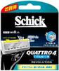 Schick Quattro 4 Titanium Revolution Replacement Pack of 8 Blades,