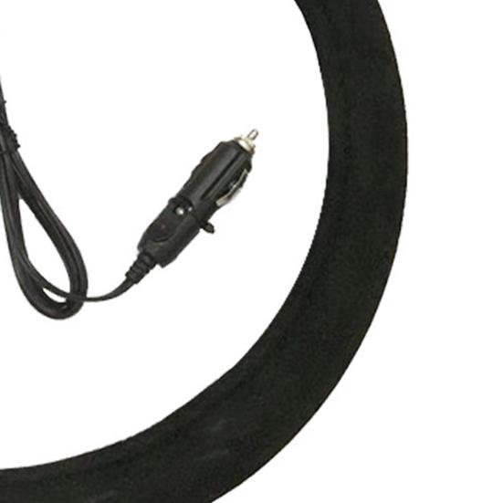 Чехол на руль с подогревом для автомобиля, протектор рулевого колеса, дышащий, противоскользящий, функция подогрева, универсальный, модный