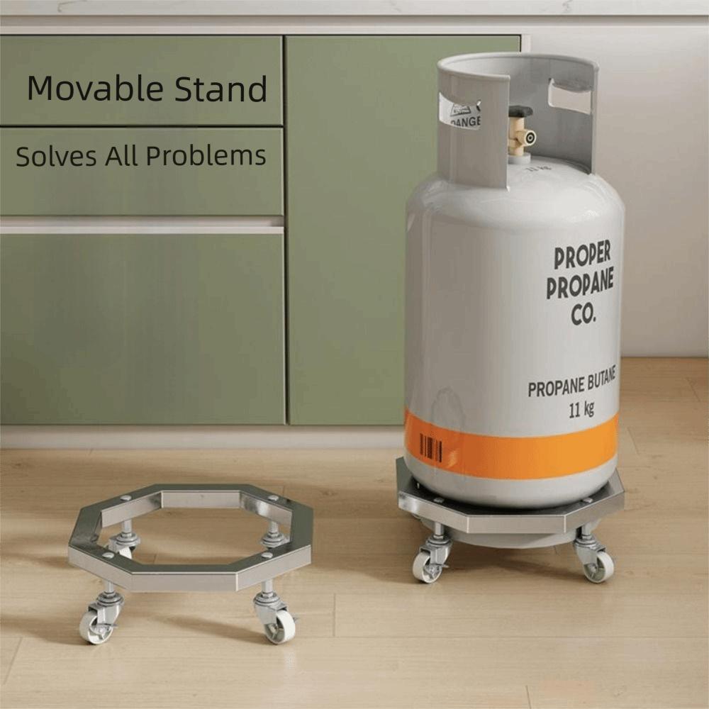 With Wheels Mobile Propane Tray Brake Fixed Tank Roller Stand Safe Cylinder Holder  Flower Pots