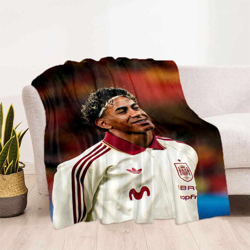 Lamine Yamal's Spain's Soccer Stars Blanket Comfortable Perfect for Sofa Bed Couch for All Occasions Modern Ideal Gift For Birthday Valentine'S Day