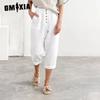 Casual PantsBreasted Cotton Linen Loose Casual Pants