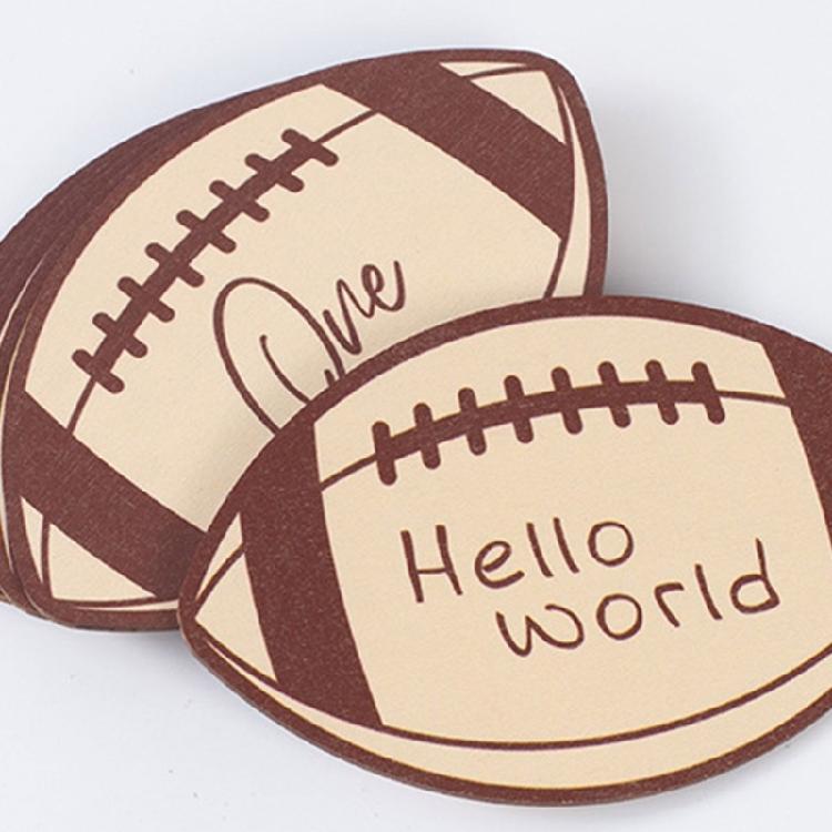 Football Theme Baby Monthly Milestones Marker Card Infant Commemorative Calendar Card Record Growth Photography Props