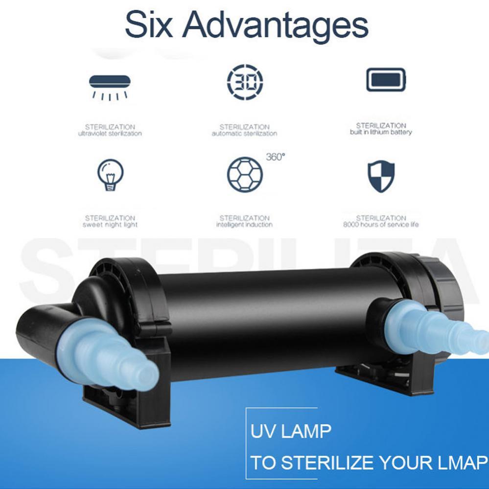 UV Ultraviolet Lamp IP33 Aquarium Fish Pond External Algae Moss Algae Lamp