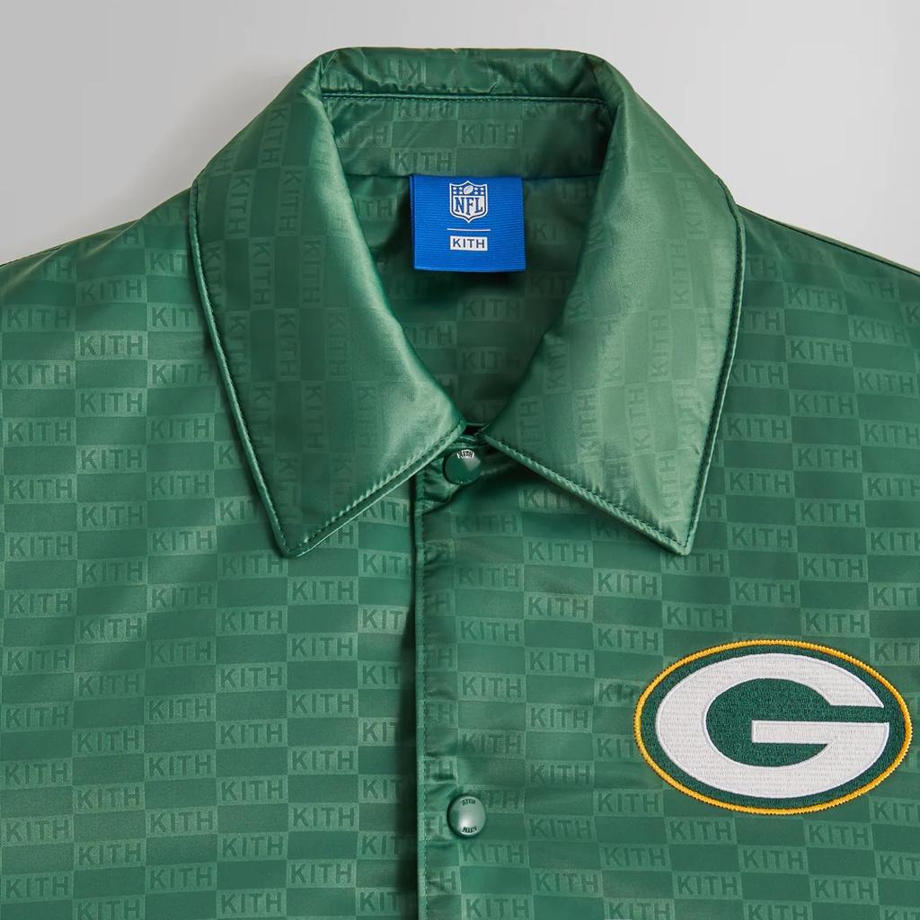 KITH For The NFL Packers Satin Bomber Jacket Unisex KHM010450-383