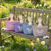 Cartoon Rabbit Storage Basket Wear-resistance Decorative Rabbit Egg Basket Large Capacity with Handle Easter Rabbit Basket