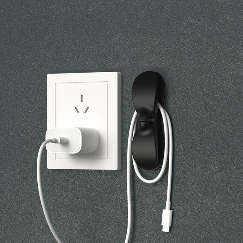 10pcs Wire Cable Organizer Plug Retainer Management Clip Adhesive Power Cord Winder Home Kitchen Appliances Durable Winder