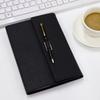 2026 Hot Sale Gift Tri-Fold Spiral Binding PU Leather Daily Planner Notebook Set with Pen 100 Sheets Loose-Leaf and Custom Logo