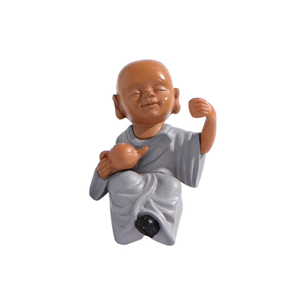 Monk Figurine Desktop Ornament Waterproof Rust-proof Micro Landscape Diy Home Decoration Accessories