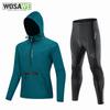 Wosawe Cycling Suits Hooded Cycling Jacket Lightweight Bike Long Pants Outdoor Sports Wear