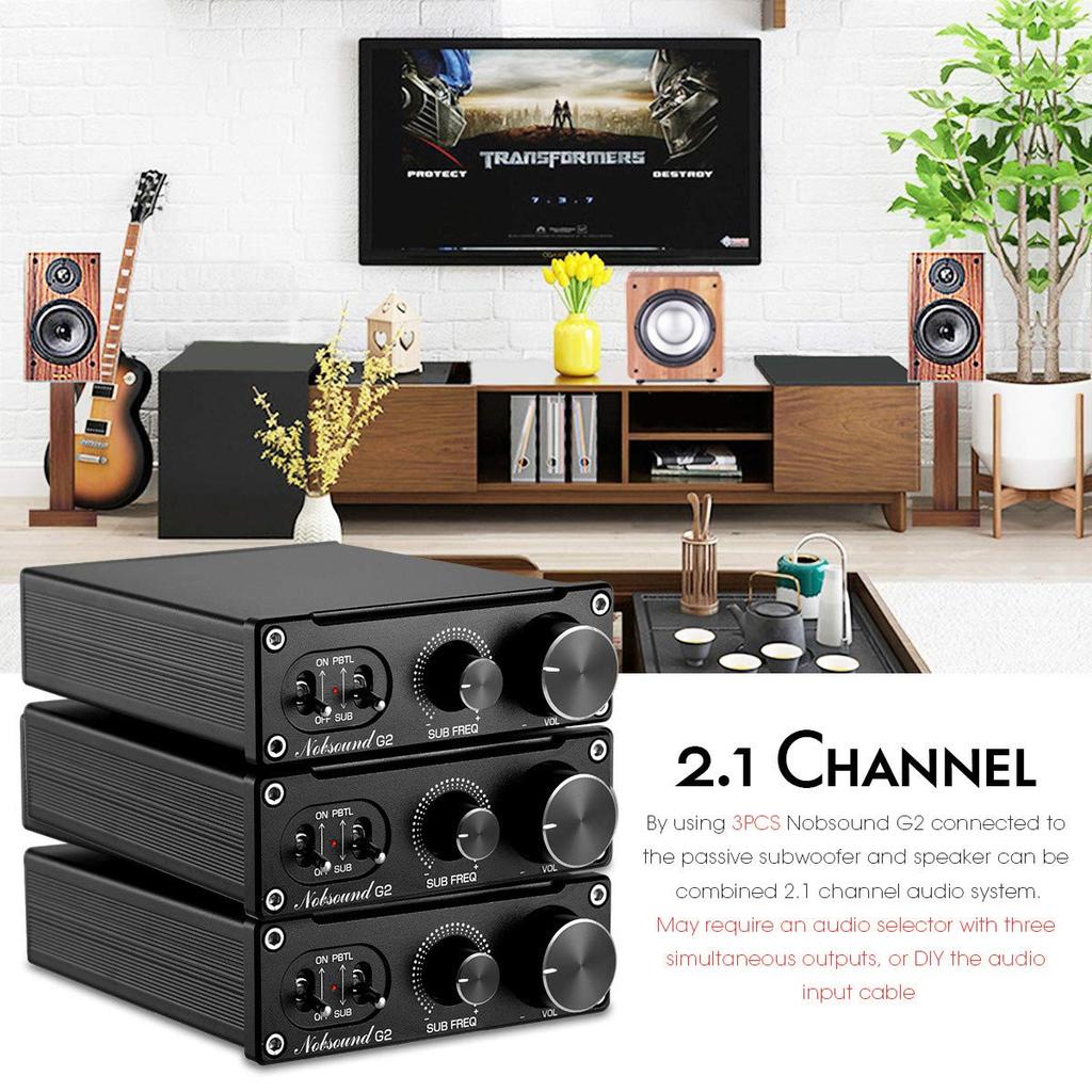 Mini Digital Power Amplifier 100W Subwoofer Compatible Full Frequency Amplifier Power Amplifier Nobsound G2