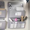 Multi-Functional Gray Wall-Mounted Storage Organizer – Multi-Pocket  Hanging Bag with Viewing Windows&Hooks for Offices&Closets