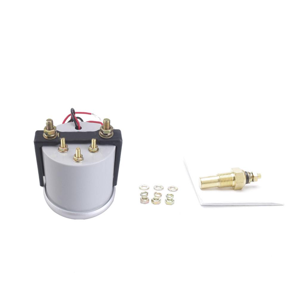 Water Temperature Meter Car Auto Water Temp Gauge 40~120 Celsius 2" 52mm Universal White LED Smoke Len Digital 12V with Sensor