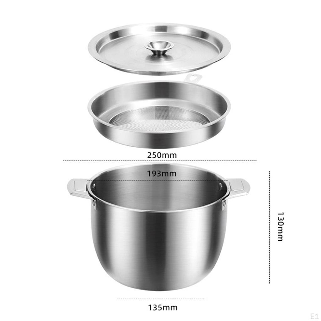 Bacon Grease Container Can Frying Oil Storge for Filters Residue Deep Strainer Pot