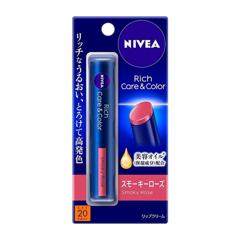 Nivea Rich Care Color Lip Smoky Rose 2g