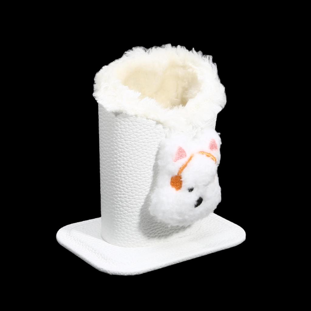 1 шт. Милый плюшевый держатель для очков с подкладкой, органайзер для хранения очков против царапин, современный прочный мультяшный держатель для ручек для офиса, прикроватной тумбочки