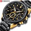 Steel Strap Watch Simple Calendar Large Dial Business Watch Waterproof Men's Fashion
