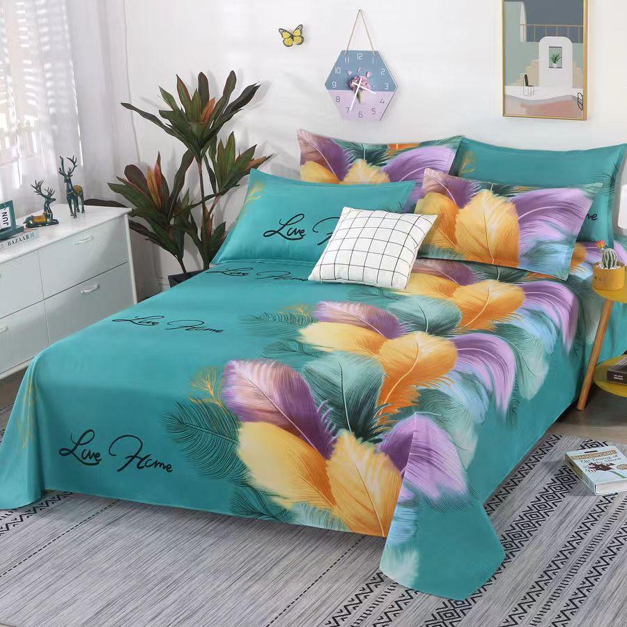 New Bed Sheet Skin-friendly Brushed Thickened Bed Sheet Four Seasons Multi-specification