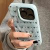 Красивый чехол для телефона с узором из бантиков и сердечек, волнистой текстурой, для iPhone 11 12 13 14 15 16 17 Pro Max 14 15 Plus 17 Air, мягкая задняя крышка