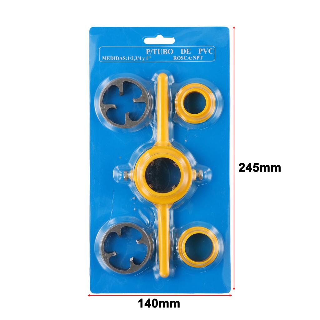 6 шт. Труборез 1/2 3/4 1 дюйм Сантехнический ПВХ Резьбонарезной инструмент Ручной Сантехнический Винтовой Плашкодержатель Гаечный ключ Водопроводная труба Пластина Зубья Набор