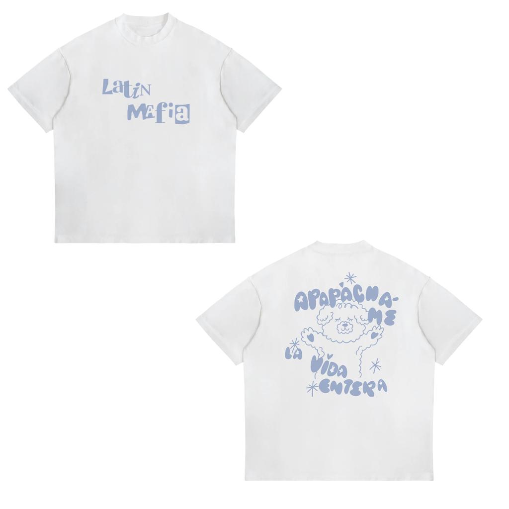 2026 Summer Rock Band Latin Mafia Album Tour Cover Tshirt Unisex Hip Hop Punk Super Cotton Tshirt Fashion Leisure Oneck Tshirt