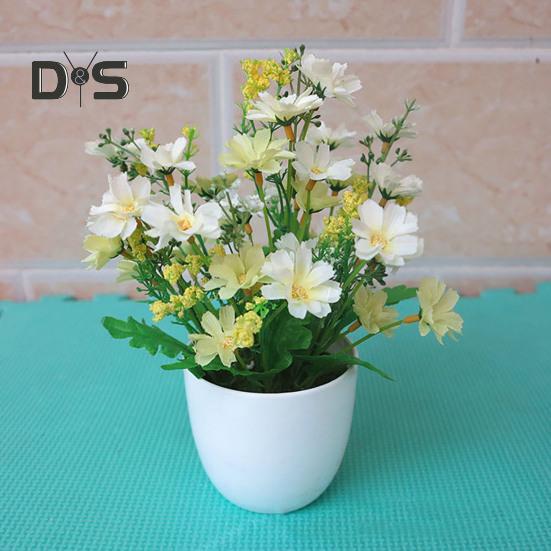 Искусственный цветок в горшке Декор для вечеринки Пластиковый DIY Искусственный цветок в горшке