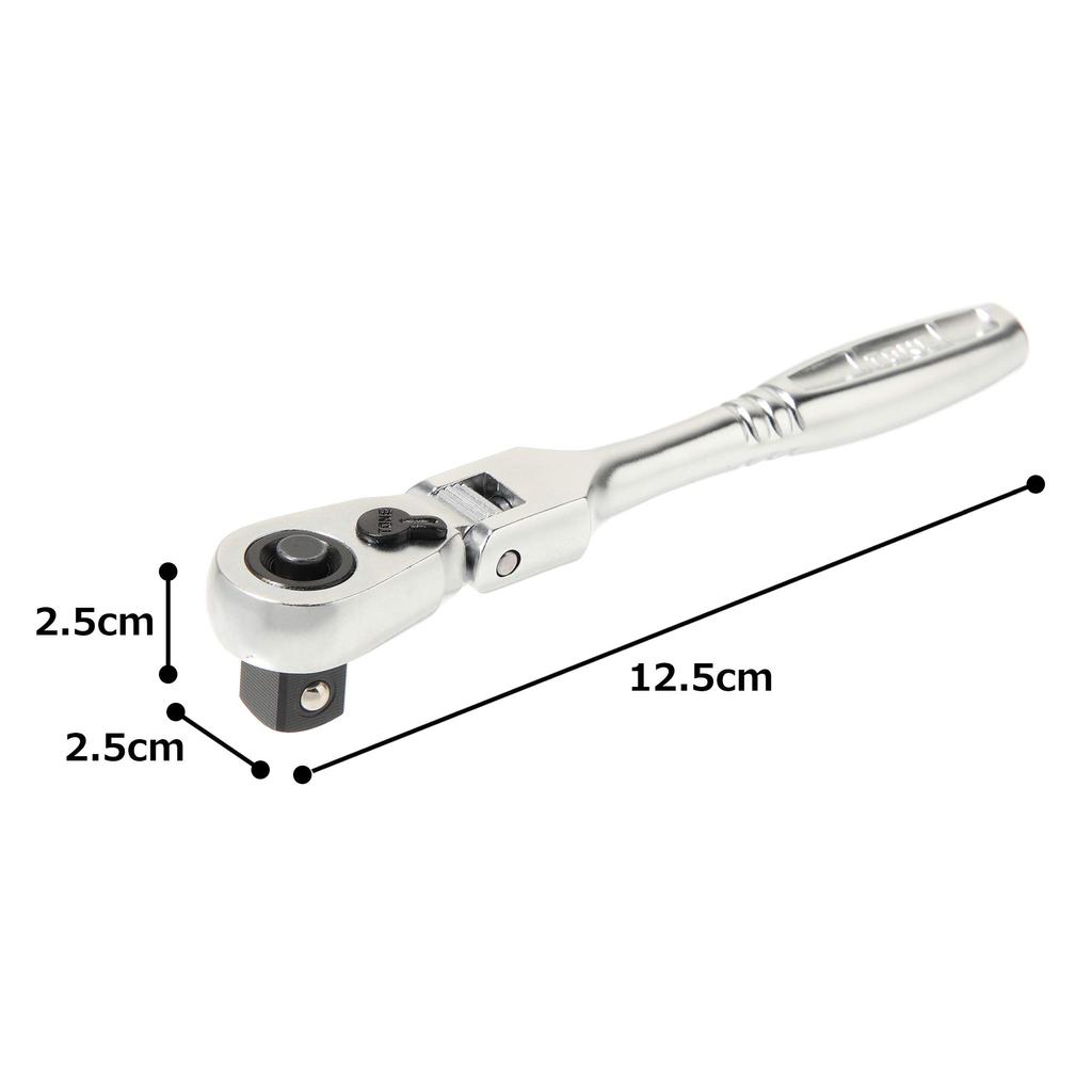 TONE Compact Swing Ratchet Handle RH3FCH Drive (Hold Type) 9.5mm (3/8")