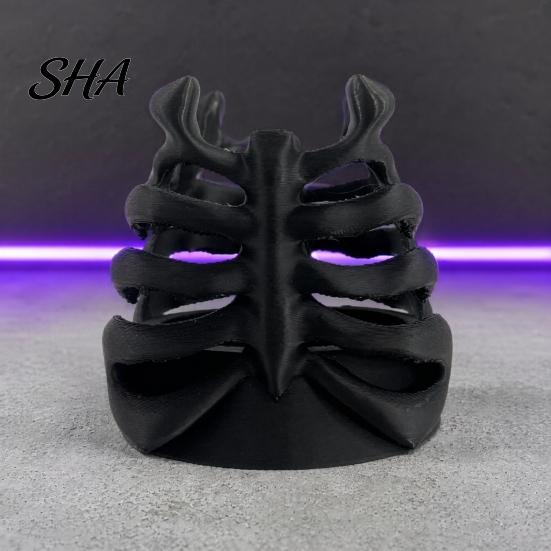 Hollow Design Pen Cup Skeleton Ribcage Bone Holder, 3D Printed Pencil Cup, Large Capacity Organizer Gothic Desk for Pens Pencils Makeup Brushes Office