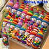 Yousheng Colorful Snowman Hanging Decorations Wooden 2D Flat Snowman Ornaments Christmas Tree Decorations for Festive Holiday Gift Box Wreath Garland