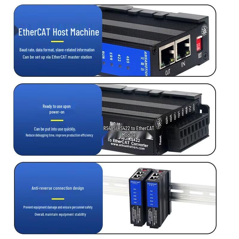 Конвертер протоколов Aimosun EtherCAT в Modbus RTU