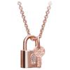 Pandora Logo Design 925 Silver Necklace Women necklace Rose-Gold Gold ZT2228-1