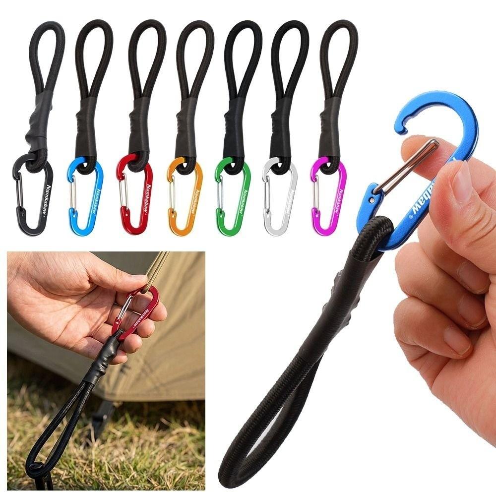 2pcs with Carabiner Camping Tent Stretch Rope 7.5*3.08 Outdoor Tool For DIY Accessories
