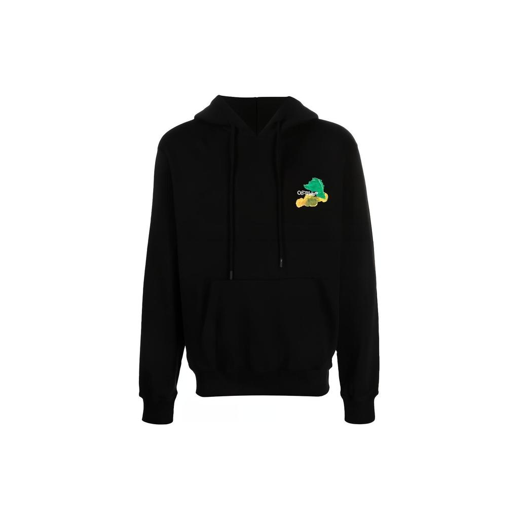 Off-White Brush Arrows Slim Skate Hoodie 'Black Multi-Color' Men's OMBB097S23FLE0041084