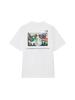 Футболка с графическим логотипом North Cut Sew 60-й выпуск Белый XL [The Face] Короткий рукав S/S