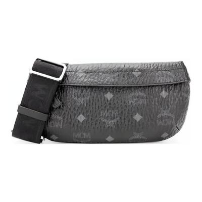 Кожаная поясная сумка с логотипом Обычная Мужские сумки Черный MYZ9AVI33BK001