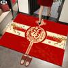 Chinese New Year 2025 Doormat The Year of Snake Carpets Door Entrance Mat Spring Festival Anti-slip Carpet Home Lucky Supplies
