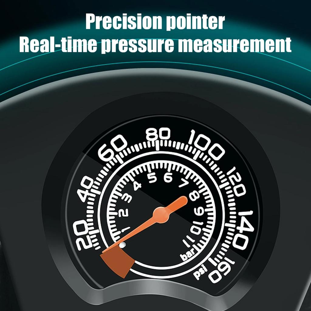 160PSI High Pressure Foot Air Pump with Gauge Heavy-Duty Foot Bike Pump for Bicycle Ball Scooter Car Inflatable Toys Mini Pump