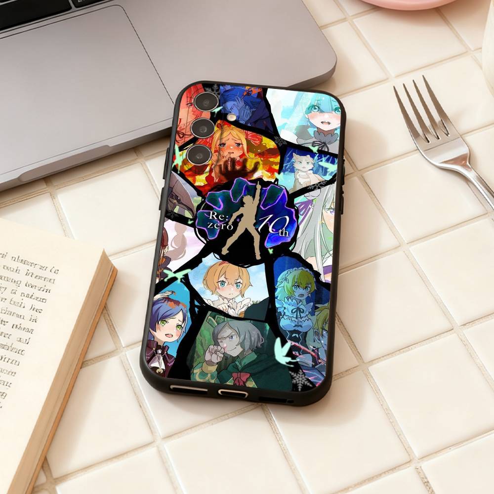 Чехол для телефона R-Re ZERO Starting Life in Another World Для Samsung Galaxy A73,A72,A71,A70,A53,A52,A51,Другие Мягкий черный корпус