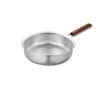 Wooden Handle Fine Mesh Strainer Easy To Clean Stainless Steel Colander  For Kitchen Cooking