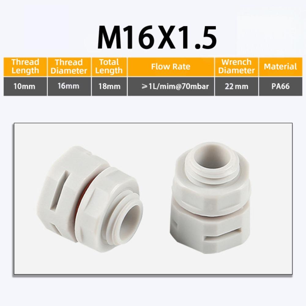 New Waterproof Vent Plug M5 M6 M8 M12 M16 Nylon Breather Valve Pressure Valve New
