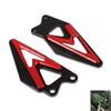 AL-mart Motorcycle Back Step Rear Set Footrest Foot Peg Pedal Guard Decorative Heel Plate for Kawasaki Ninja ZX-6R 2019-2025