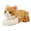 Miaomyao Plush Toy Animal Cat Brown Tabby Body Fluffy and Birthday Gift for Kids and 48cm Pillow, Comforting, Adults,