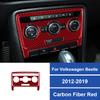 Real Carbon Fiber Car Center Console Air Conditioner CD Panel Sticker For Volkswagen Beetle 2012-2019 Interior Accessories