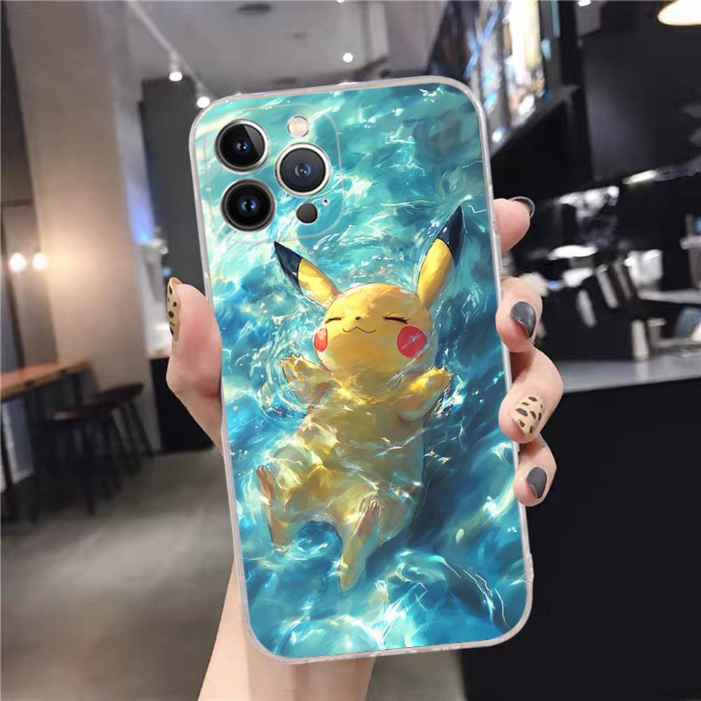 1pc Popular Cartoon Anime P-PokemonS Phone Case For IPhone 17 16 15 14 11 12 13 Mini Pro XS Max Plus Funda Shell