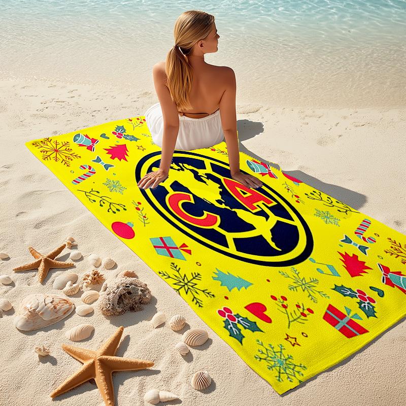 1 шт. Holiday Club Рождественские Микрофибровые Пляжные Полотенца Быстросохнущие Полотенца Песчаные Пляжные Полотенца Бассейн для Путешествий Бассейн для плавания. S07210157