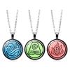 Avatar The Last Airbender Necklace for Women Jewelry Air Nomad Fire and Water Tribe Dome Glass Pendant Chain Necklace Men Gifts